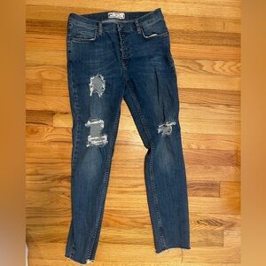 Free people high rise skinny jeans size 29
